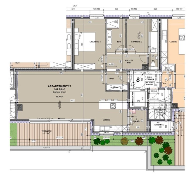 waucomont appartement neuf angleur liege terrasse