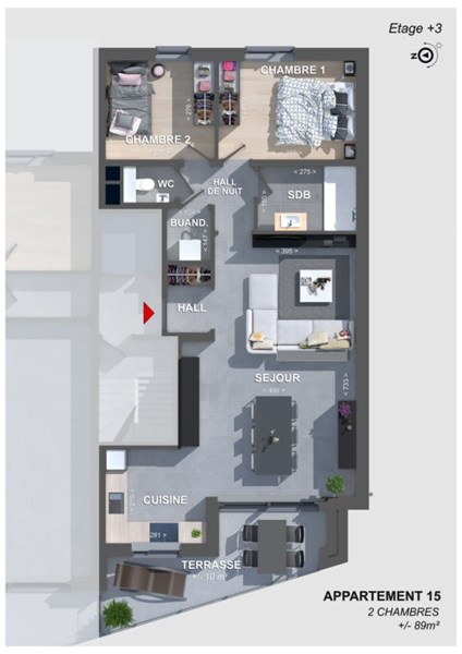 waucomont appartement neuf angleur liege terrasse