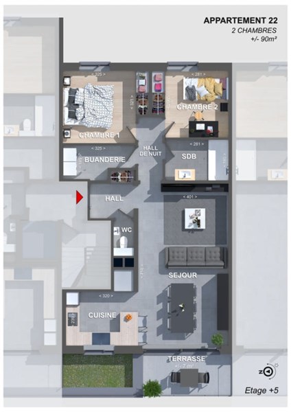 waucomont appartement neuf angleur liege terrasse
