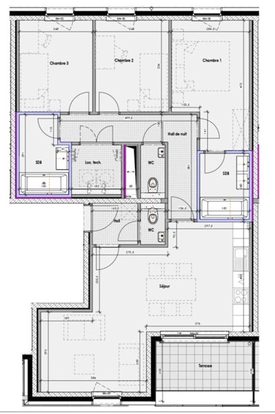 waucomont appartement liege hopital 3 ch terrasse