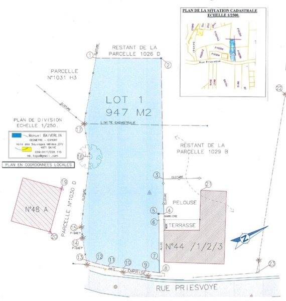IMMO WAUCOMONT VENDRE TERRAIN SAIVE
