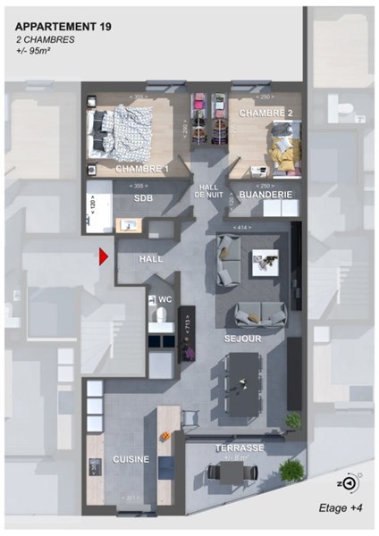 waucomont appartement neuf angleur liege terrasse