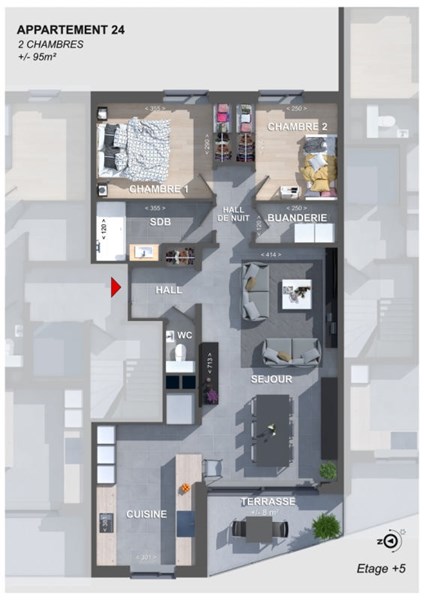 waucomont appartement neuf angleur liege terrasse