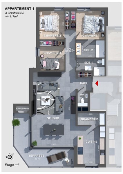 waucomont appartement neuf angleur liege terrasse
