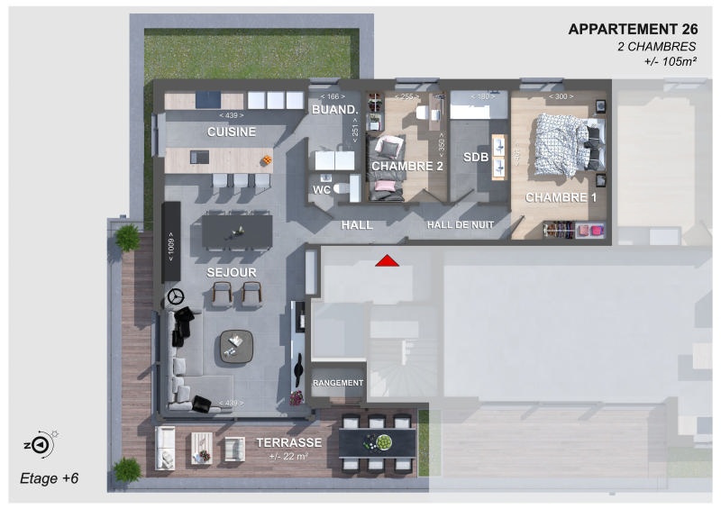 waucomont appartement neuf angleur liege terrasse