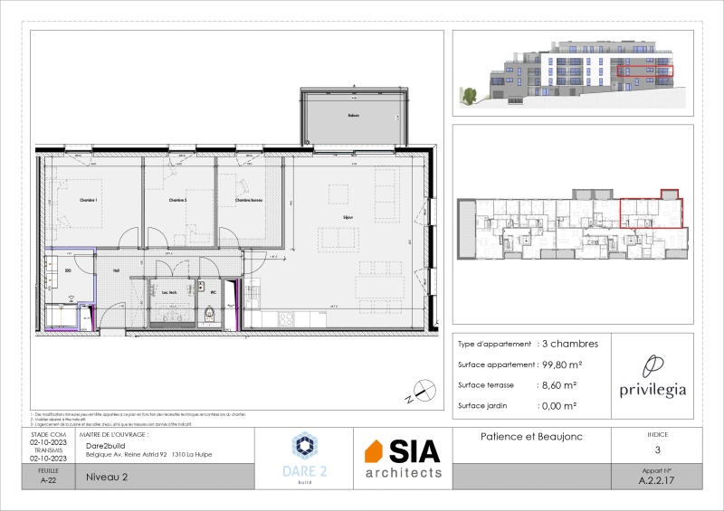 waucomont appartement liege hopital 3 ch terrasse