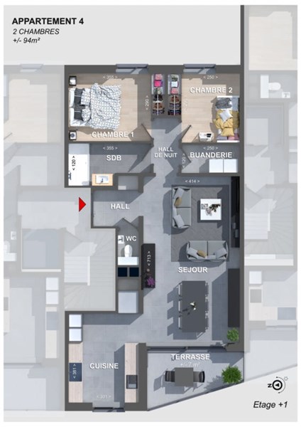 waucomont appartement neuf angleur liege terrasse