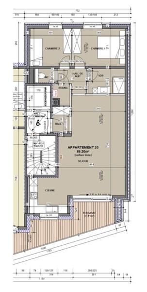 waucomont appartement neuf angleur liege terrasse